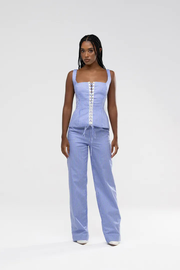 Calça Carolina Listra Azul