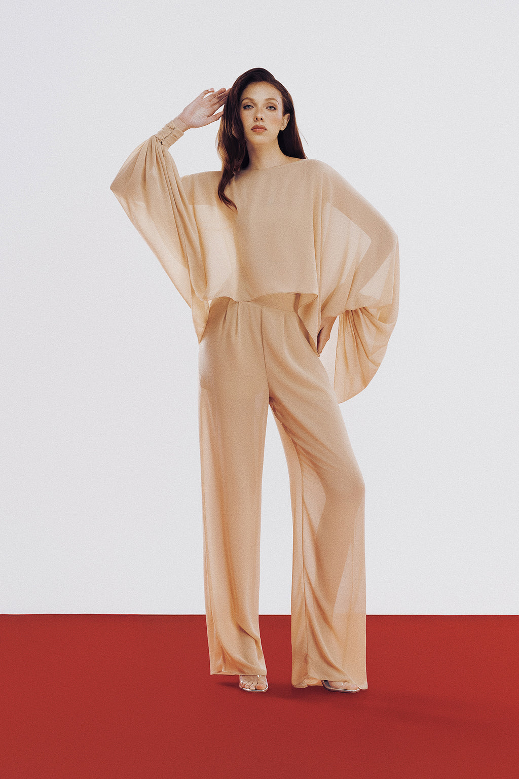 Blusa Nati Bege Crepe