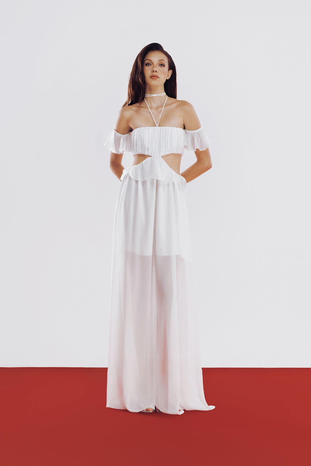 Vestido Bel Branco Crepe