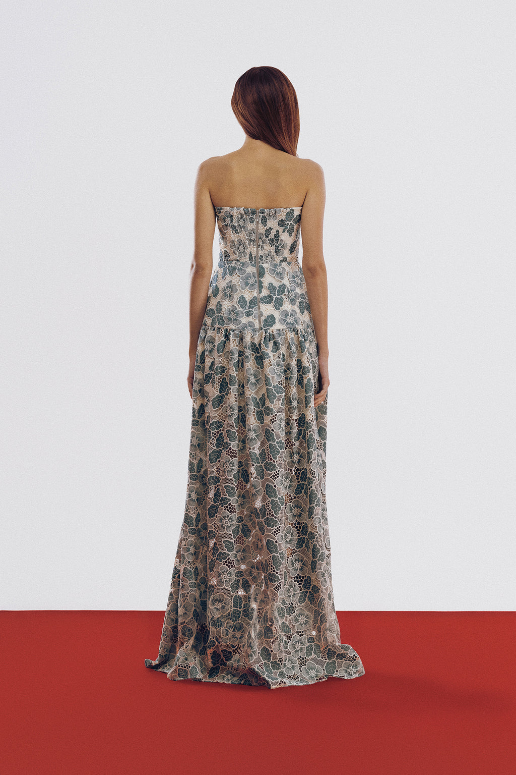 Vestido Melina Guipir Verde