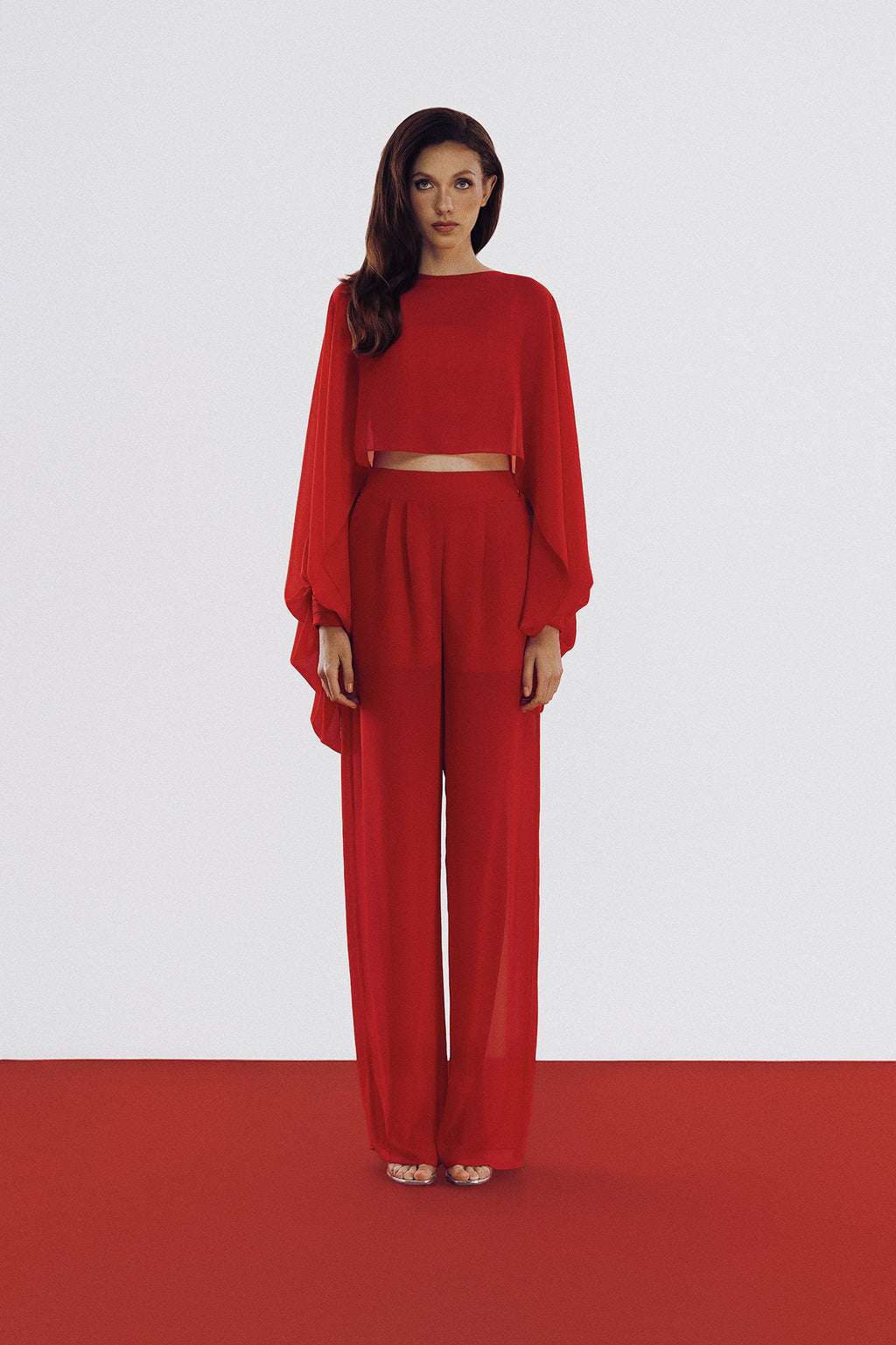 Blusa Nati Vermelha Crepe