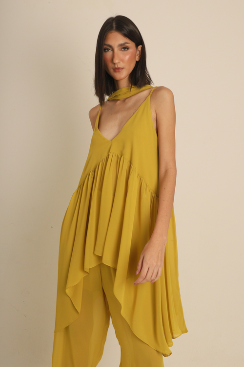 Bata Anna Amarelo Crepe