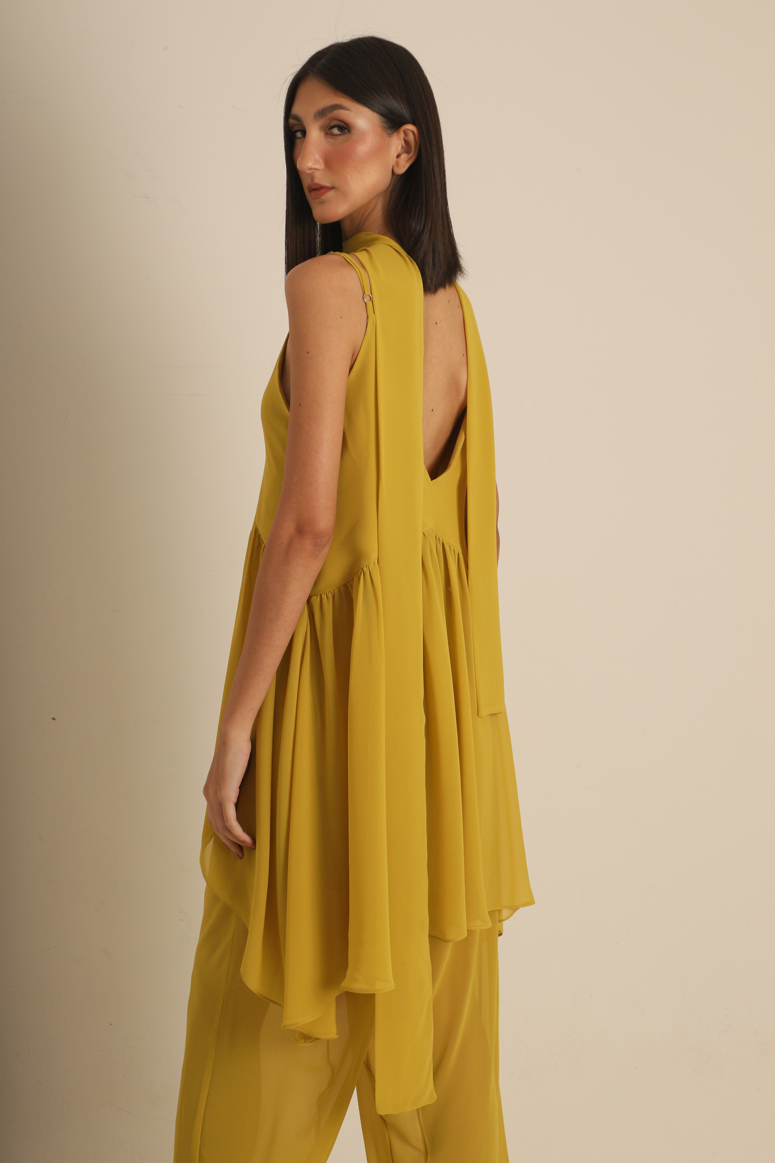Bata Anna Amarelo Crepe