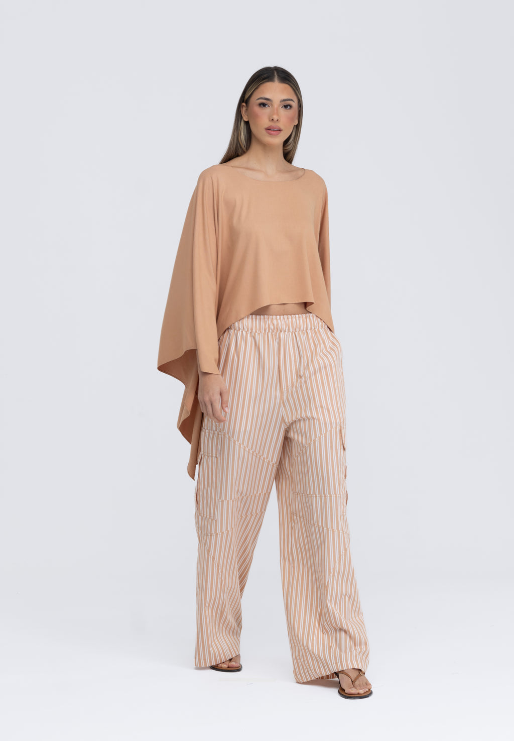 Calça Mara Listra bege