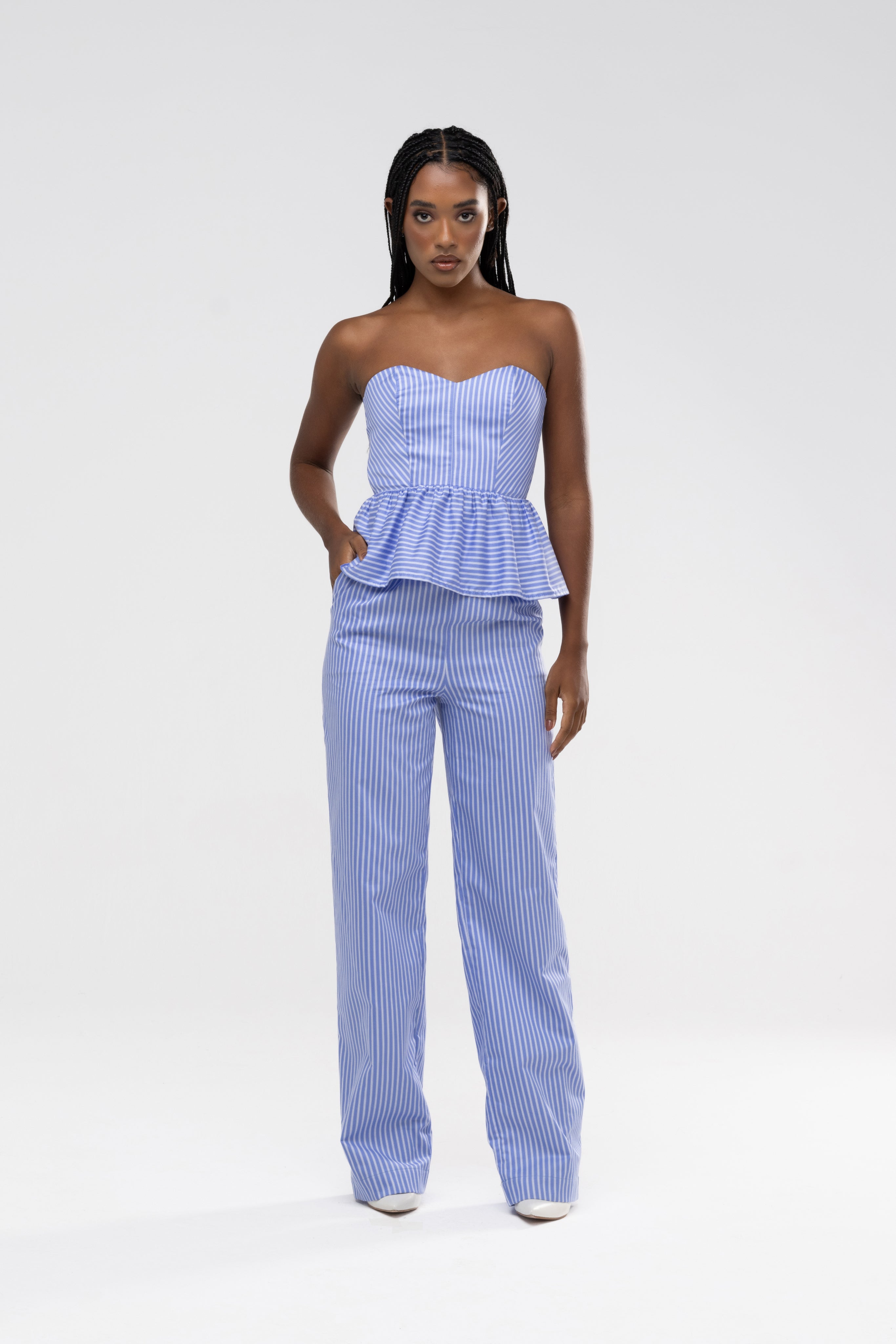 Calça Carolina Listra Azul