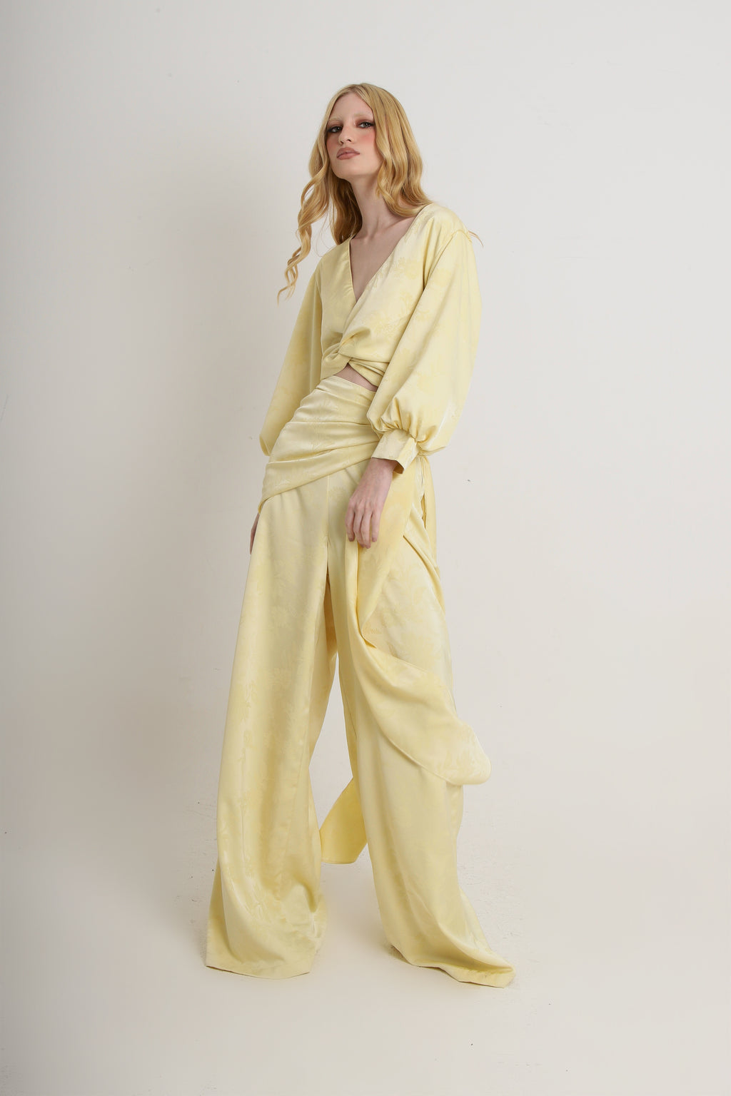 Blusa Karoline Jacquard Amarelo