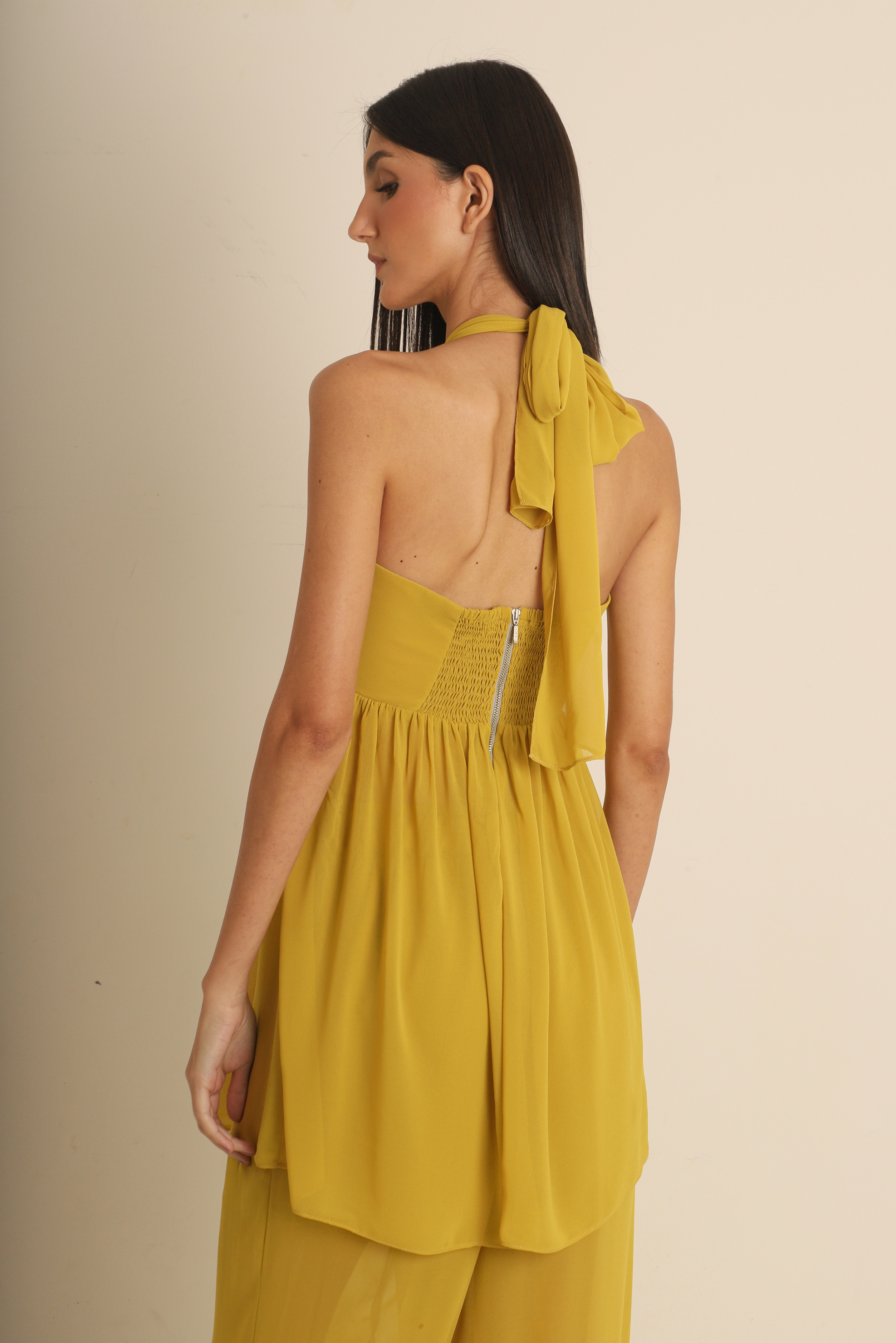 Blusa Luma Amarelo Crepe