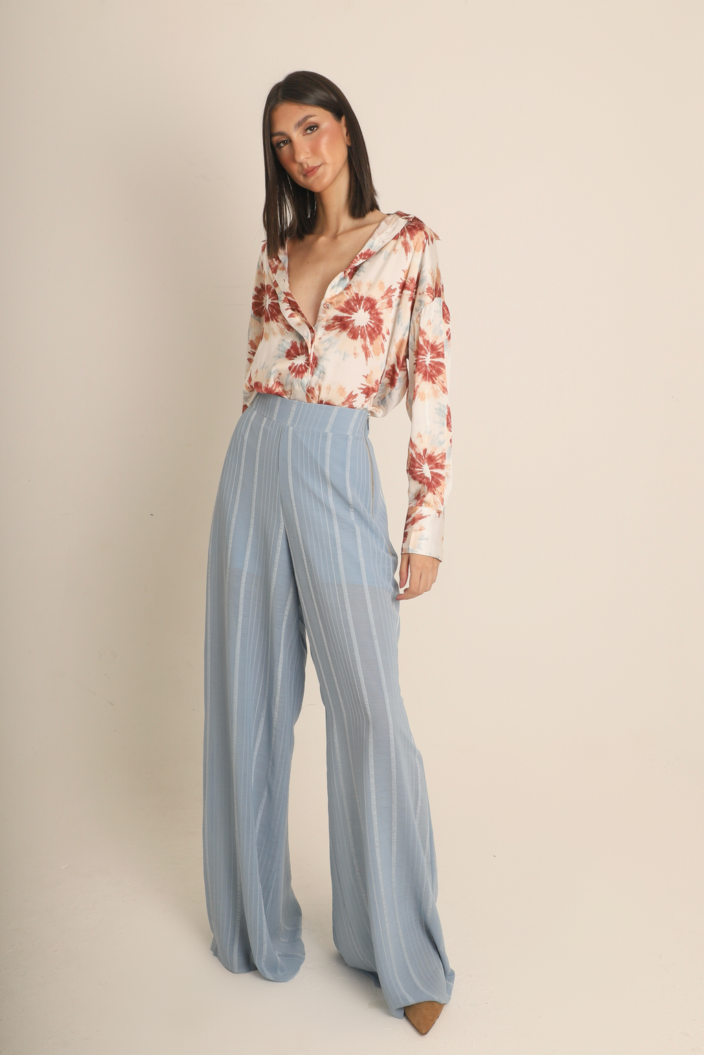Calça Pantalona Azul