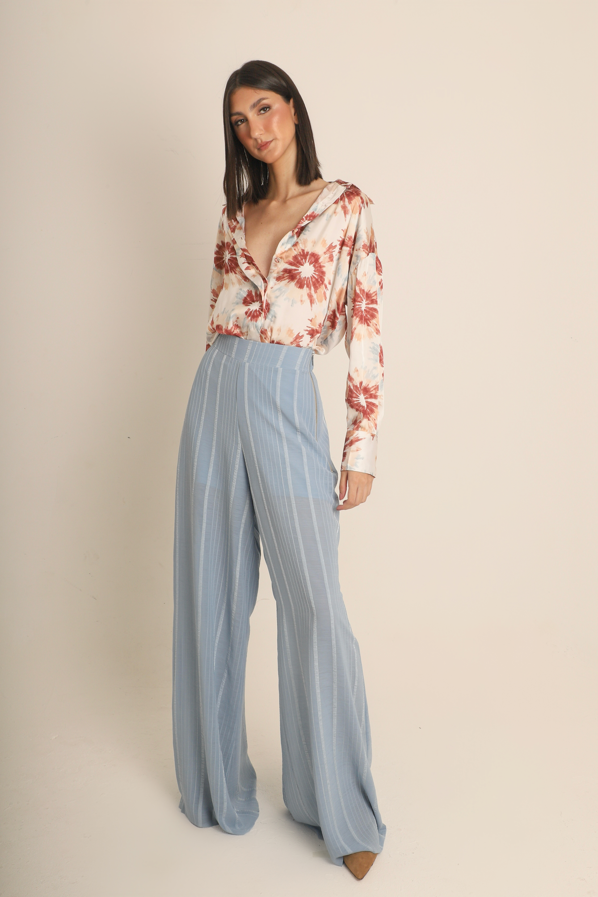 Calça Pantalona Azul