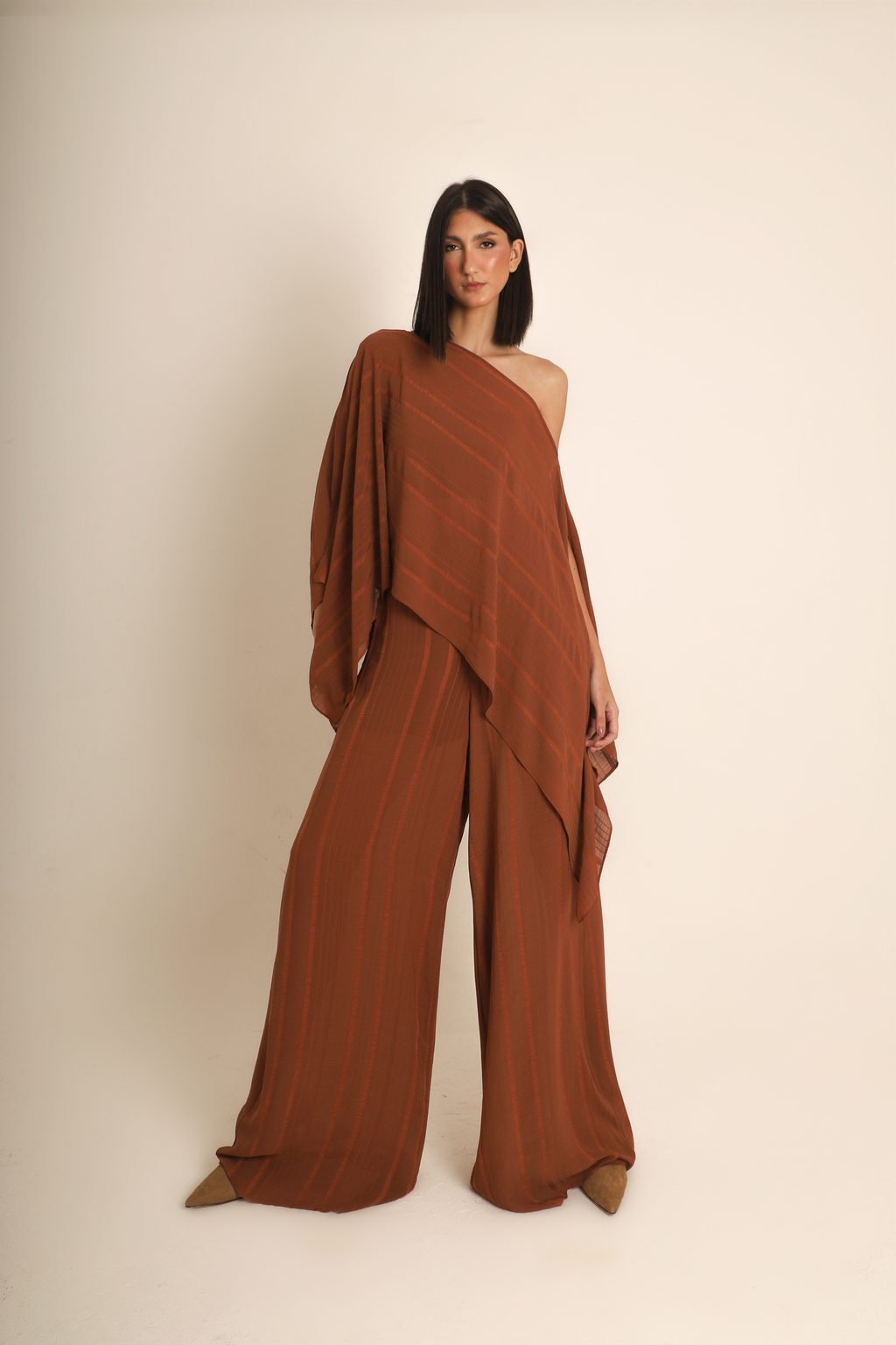 Calça Pantalona Marrom