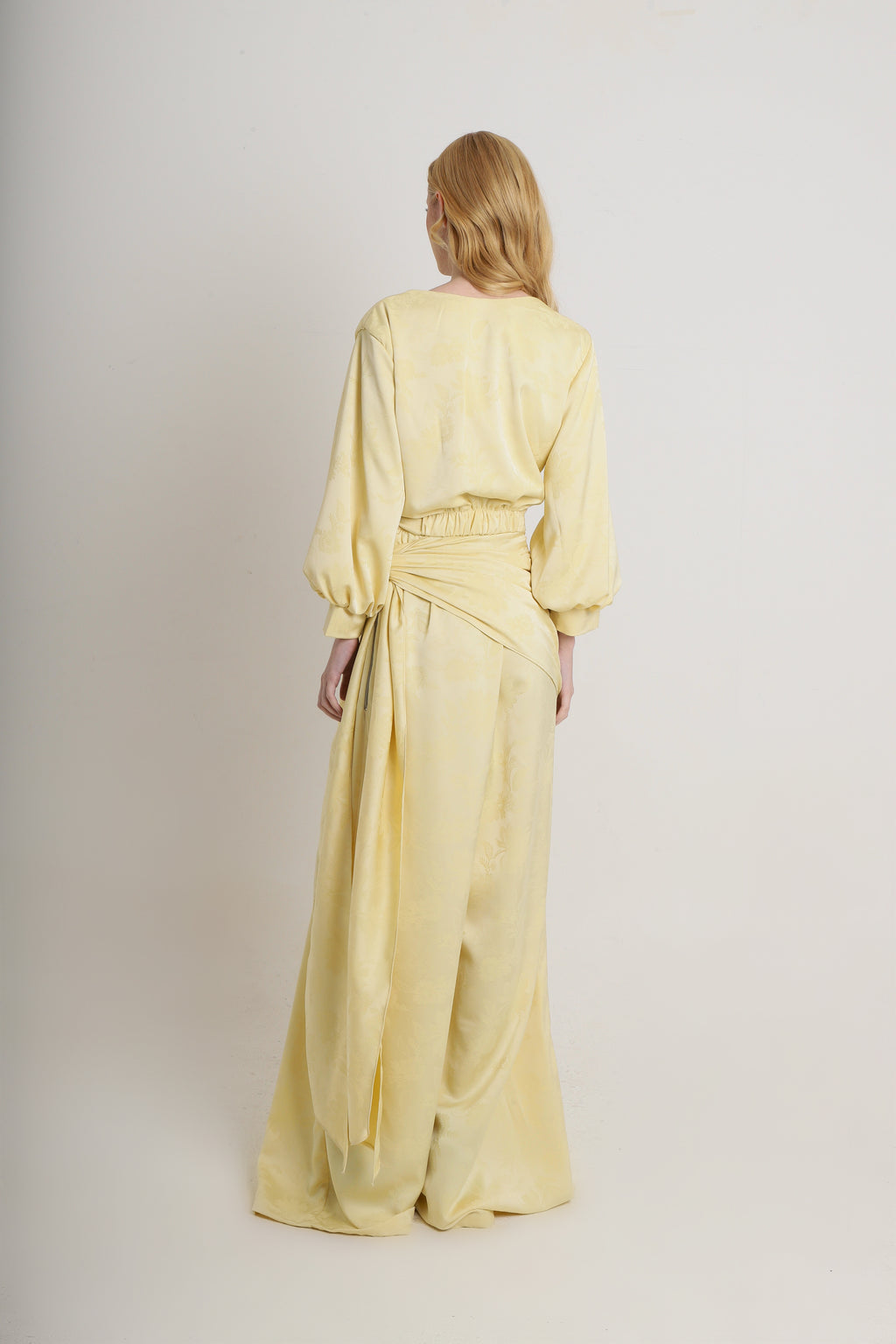 Calça Helena Jacquard Amarelo