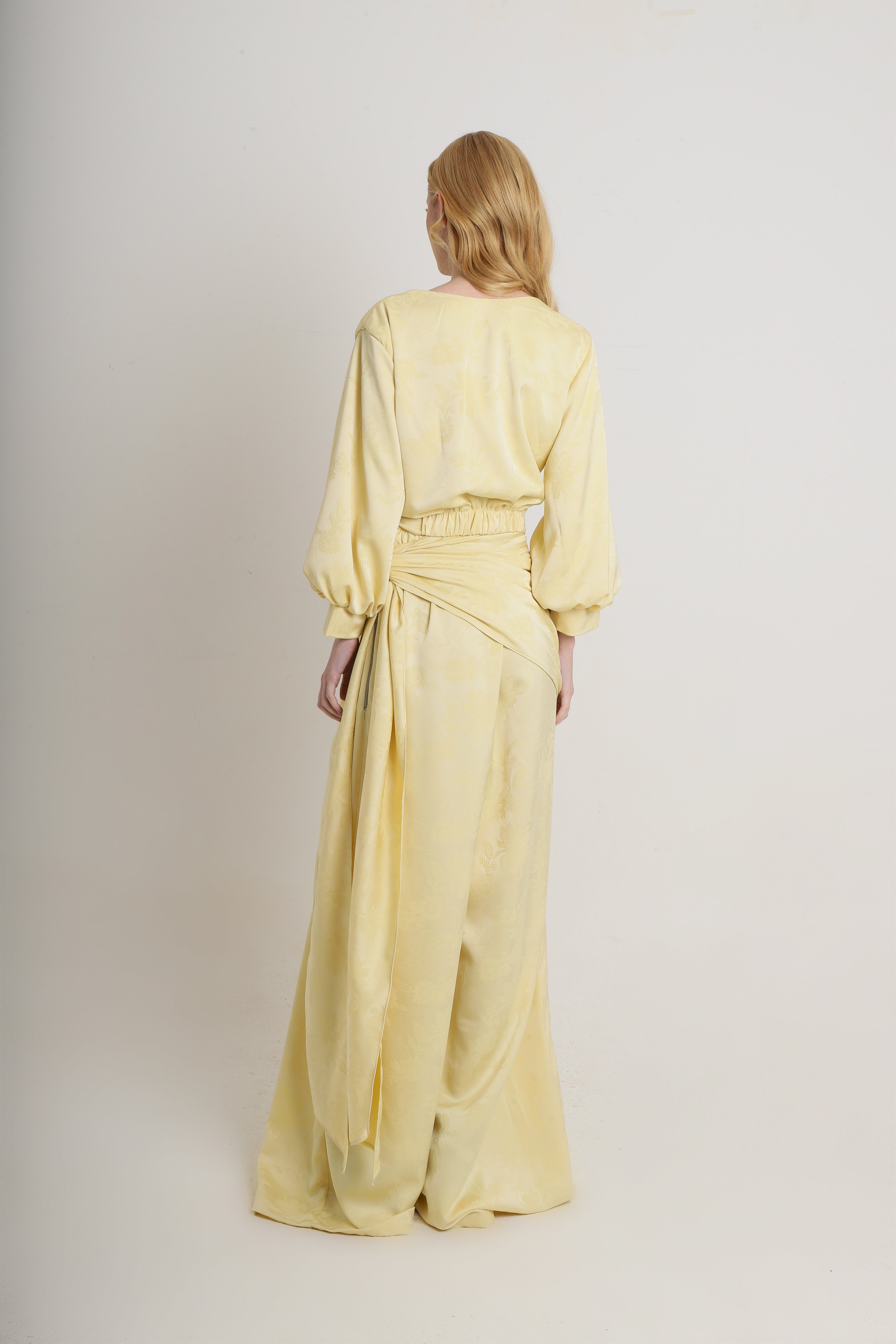 Blusa Karoline Jacquard Amarelo