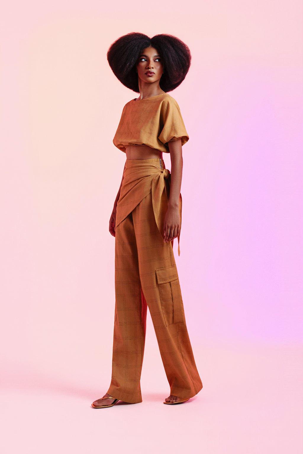 Calça Helena Terracota Linho