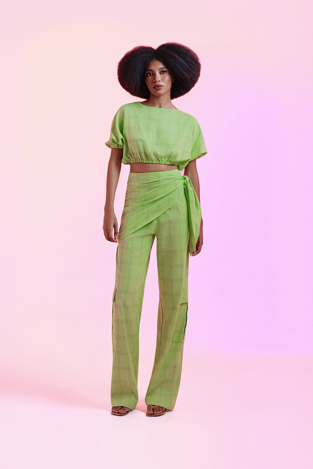 Calça Helena Verde Linho