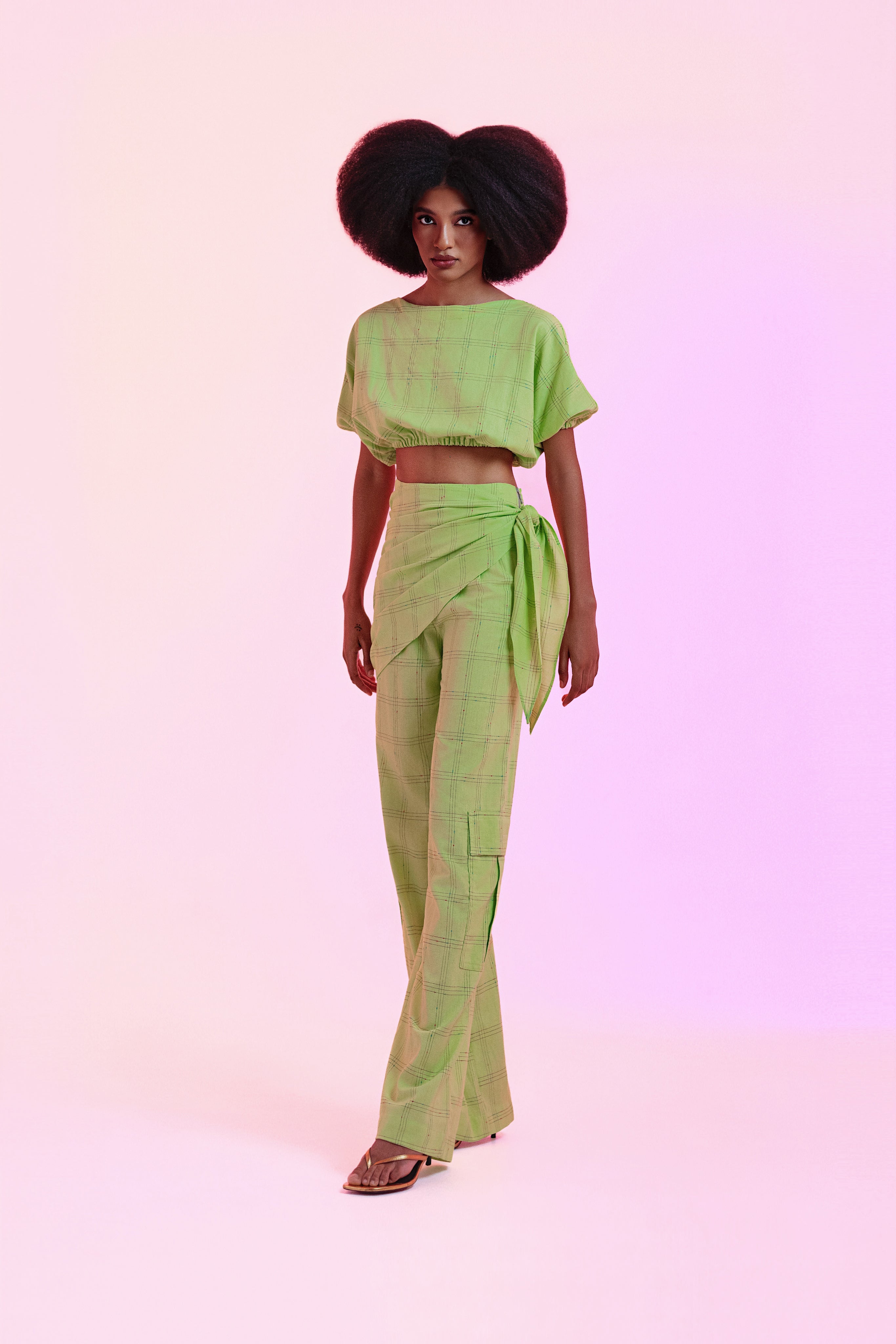 Calça Helena Verde Linho