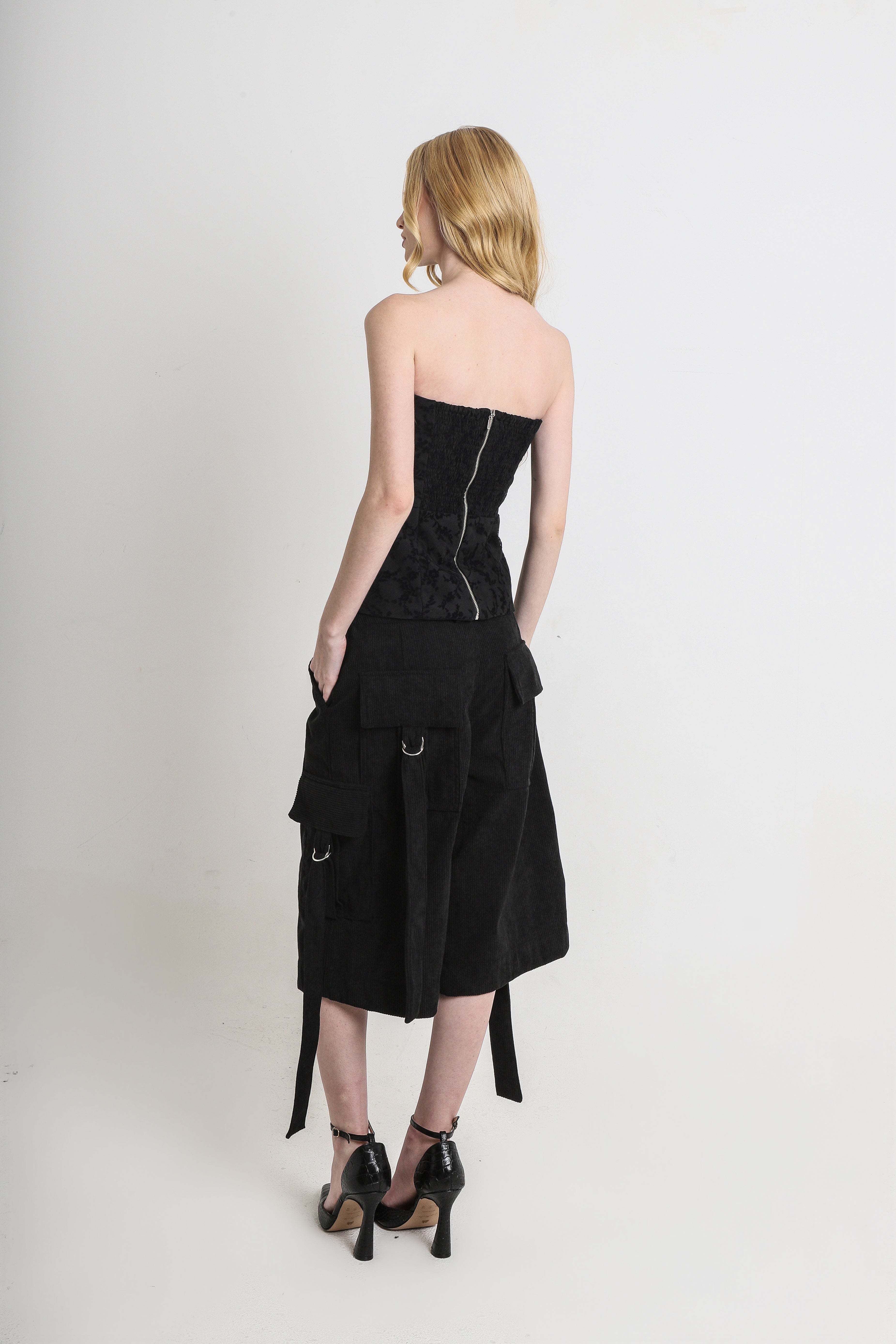 Corset Isa Tule com Bordado