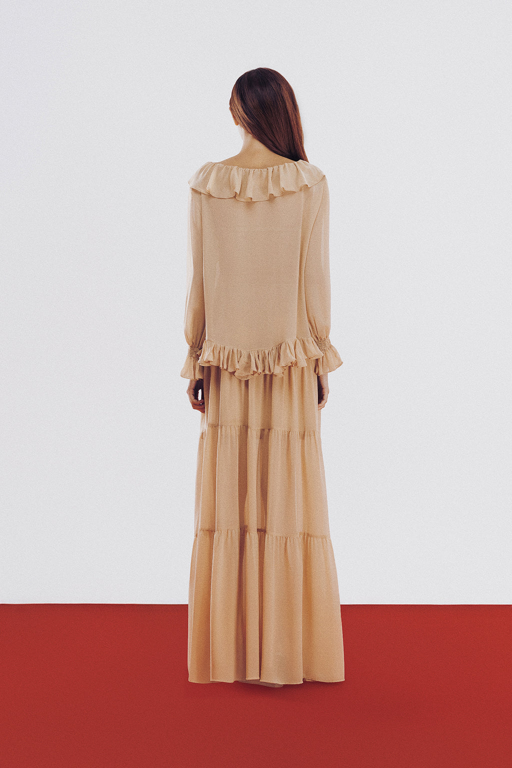 Blusa Camila Bege Crepe