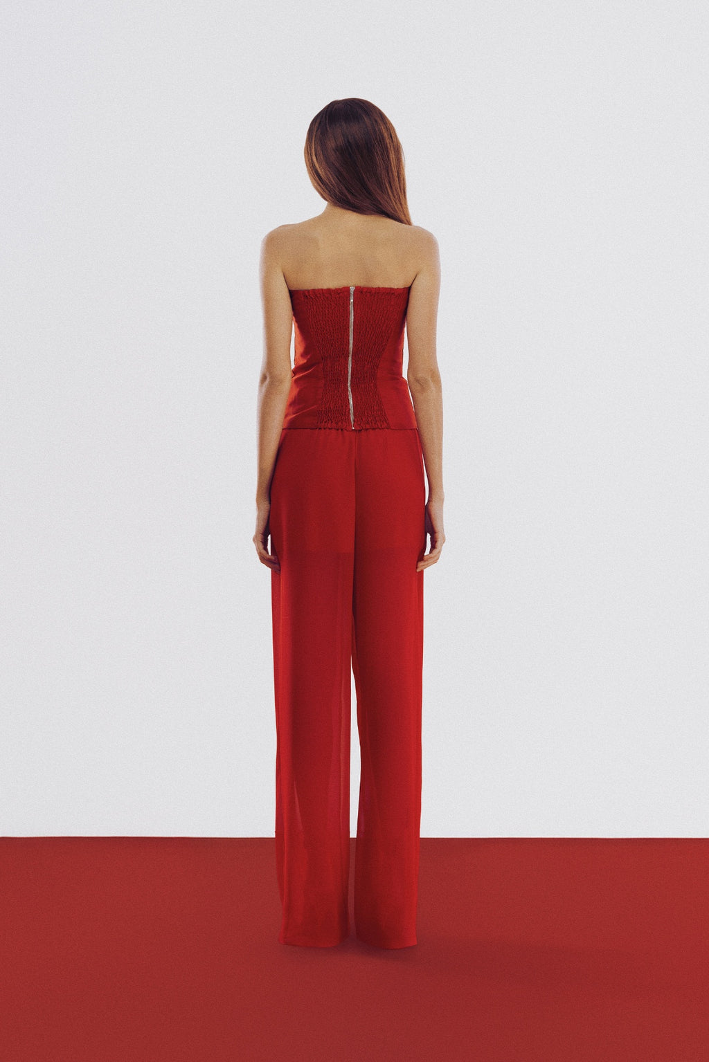 Corset Isa Vermelho Tafetá