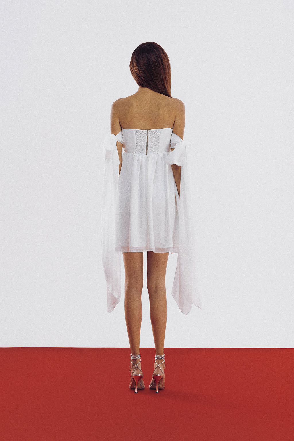 Vestido Clara Branco Crepe