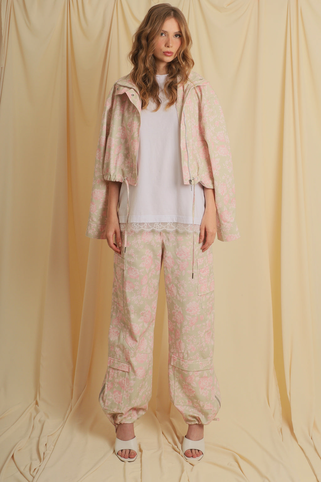 Jaqueta Bomber Estampada