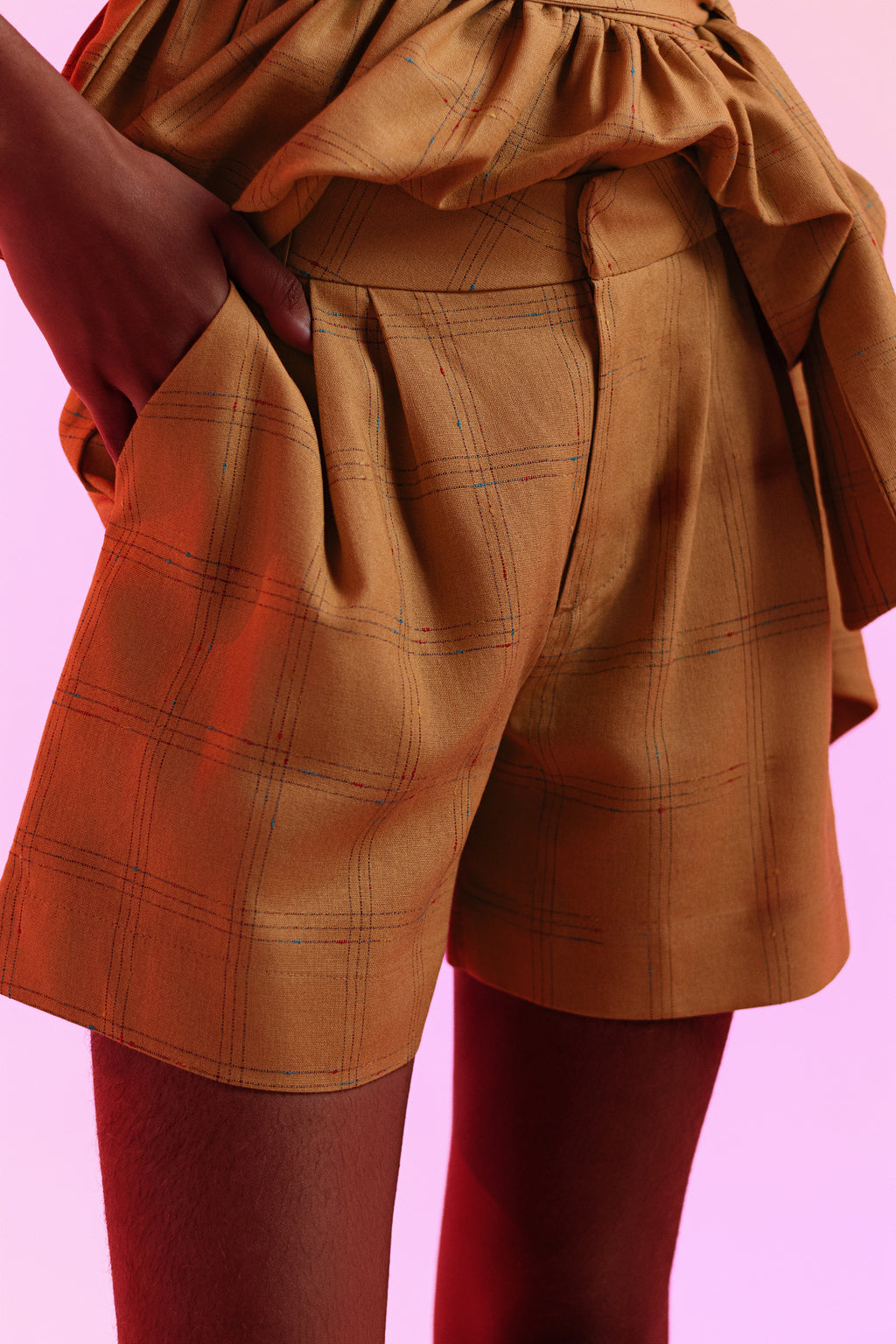 Short Maria Terracota Linho