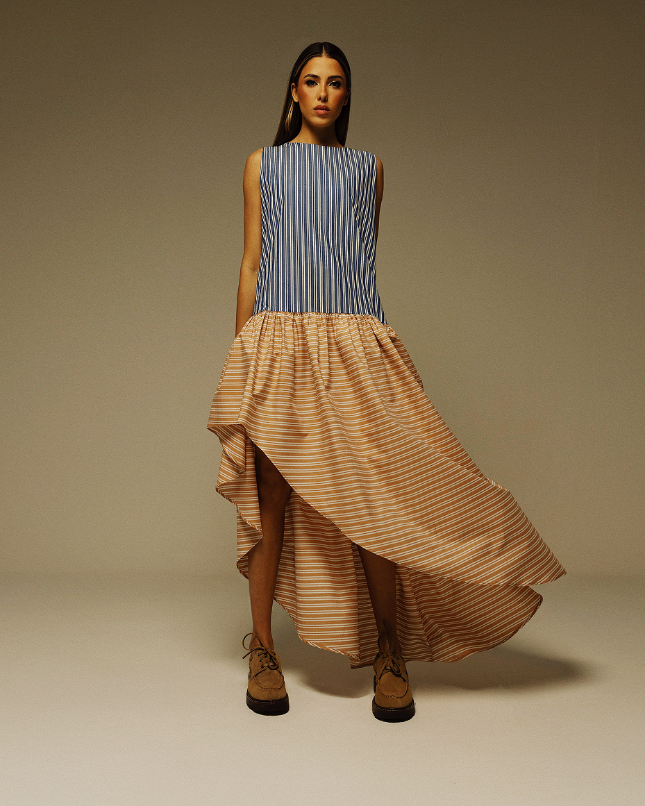 Vestido Adélia Listras