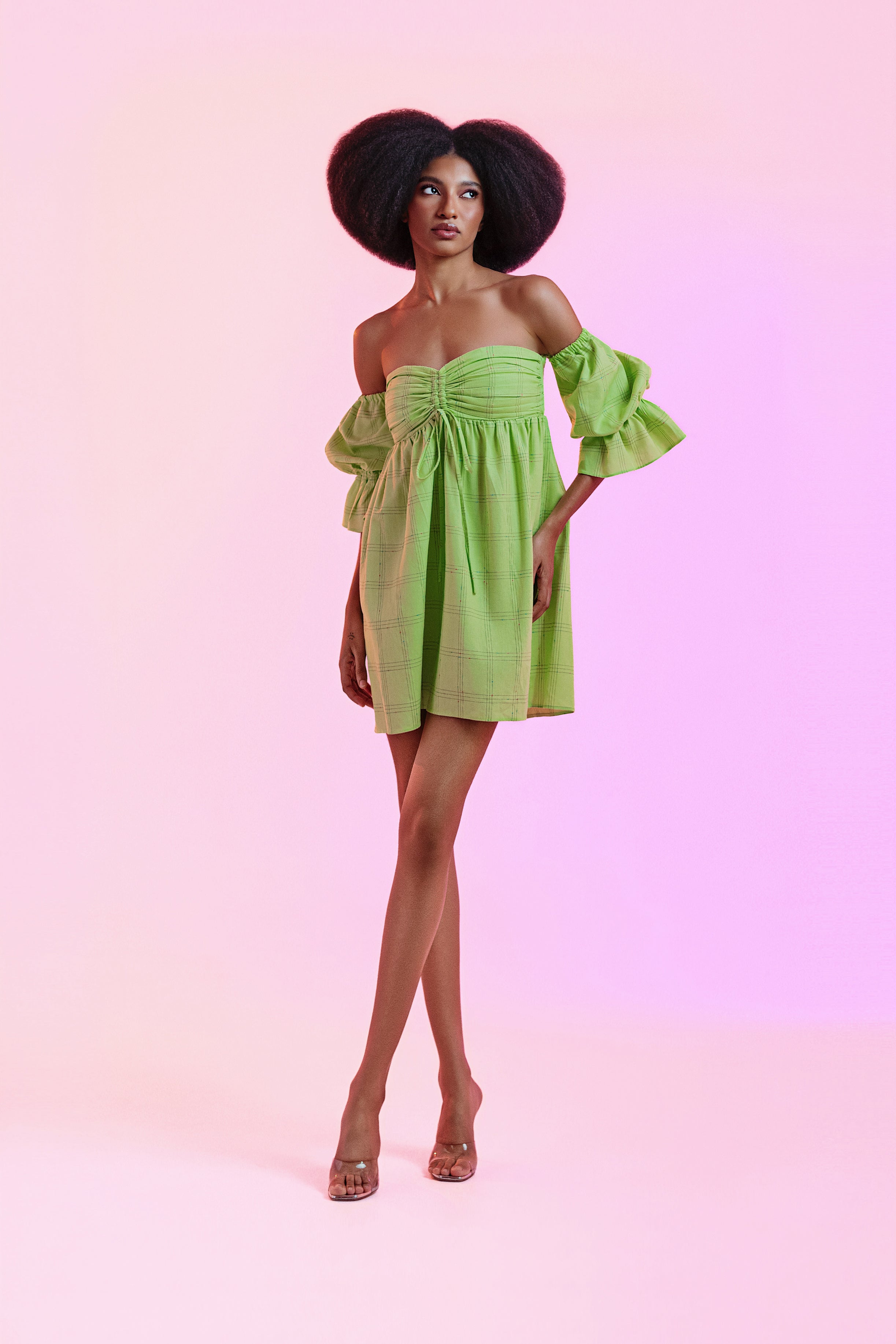 Vestido Alexia Verde Linho