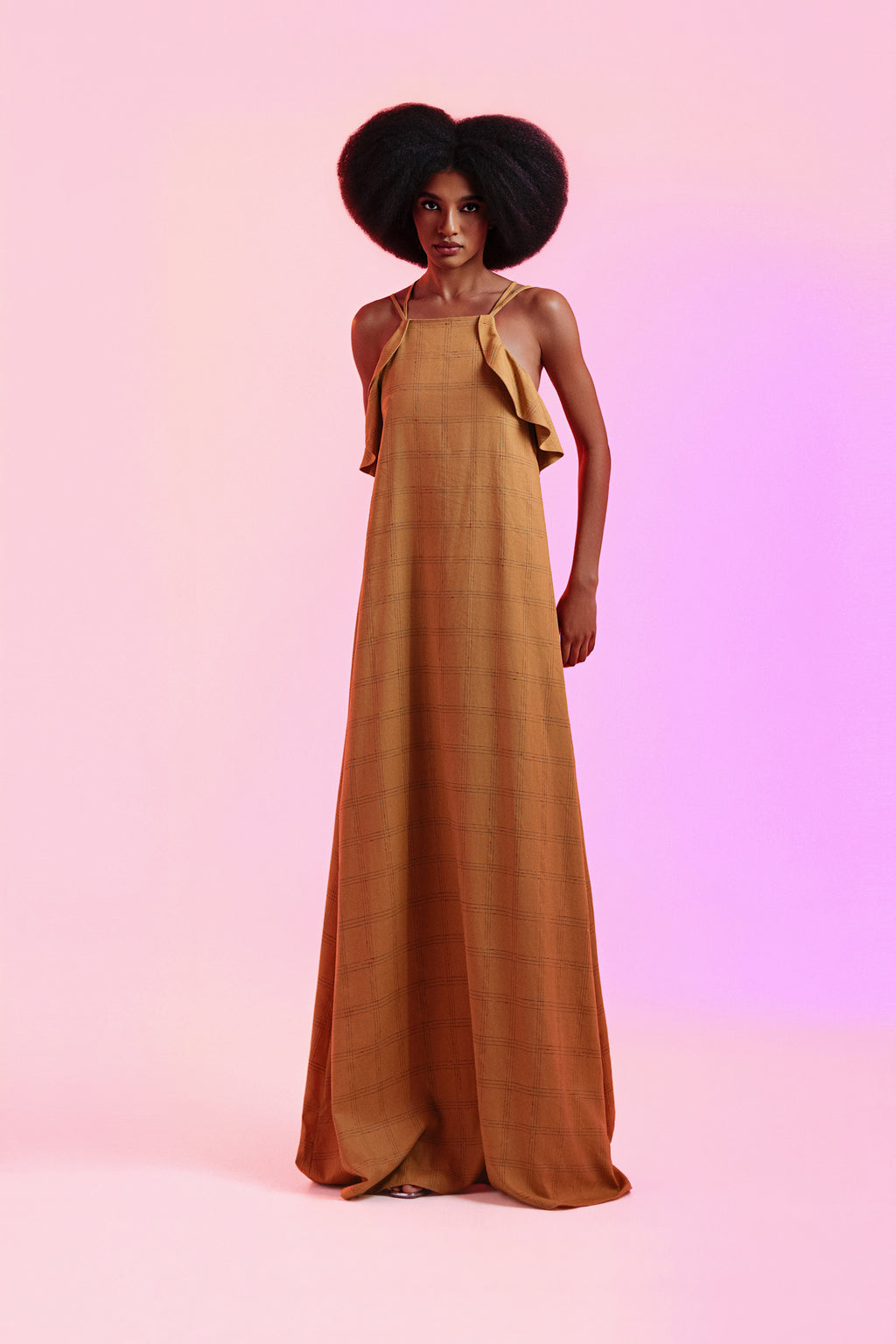 Vestido Isabel Terracota Linho