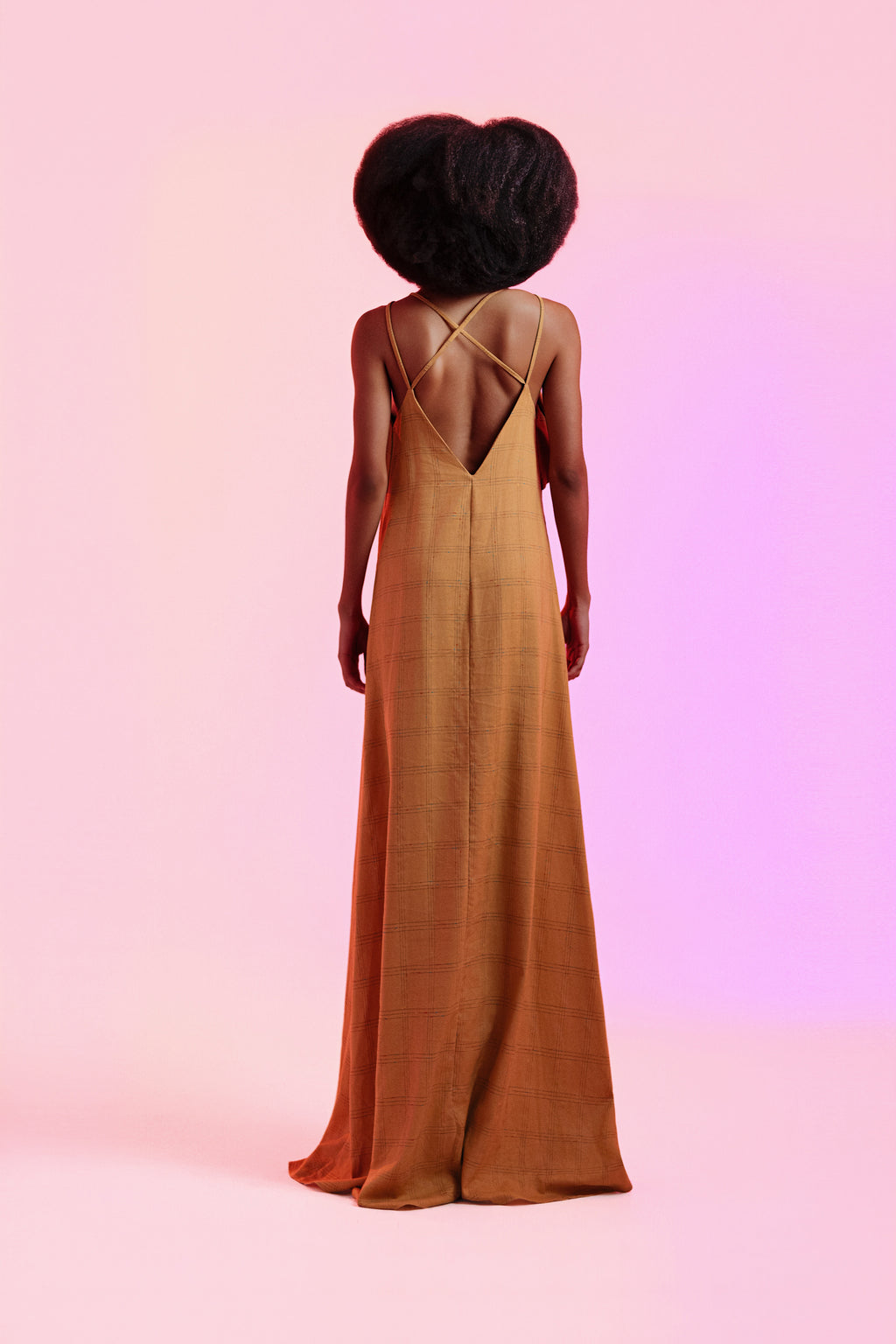 Vestido Isabel Terracota Linho