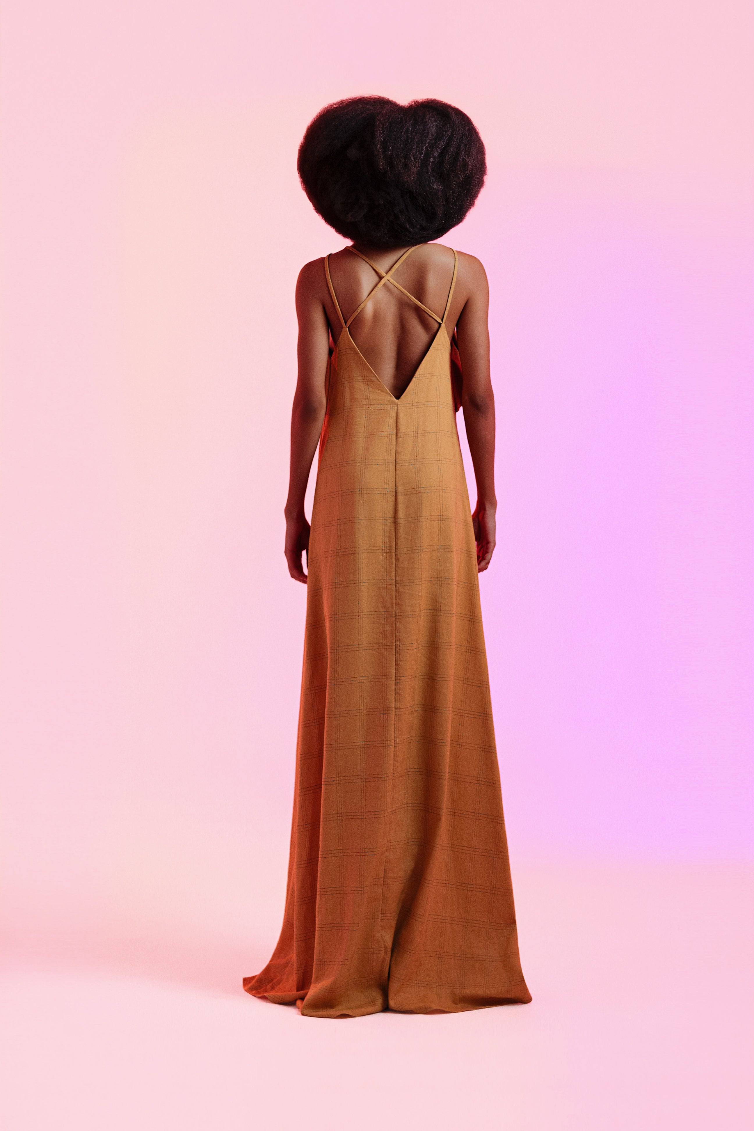 Vestido Isabel Terracota Linho