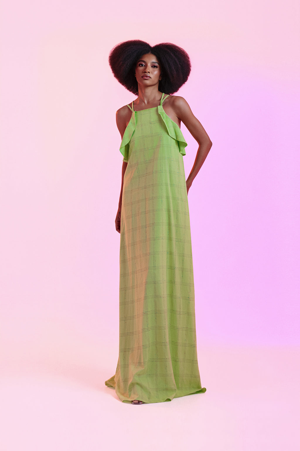 Vestido Isabel Verde Linho