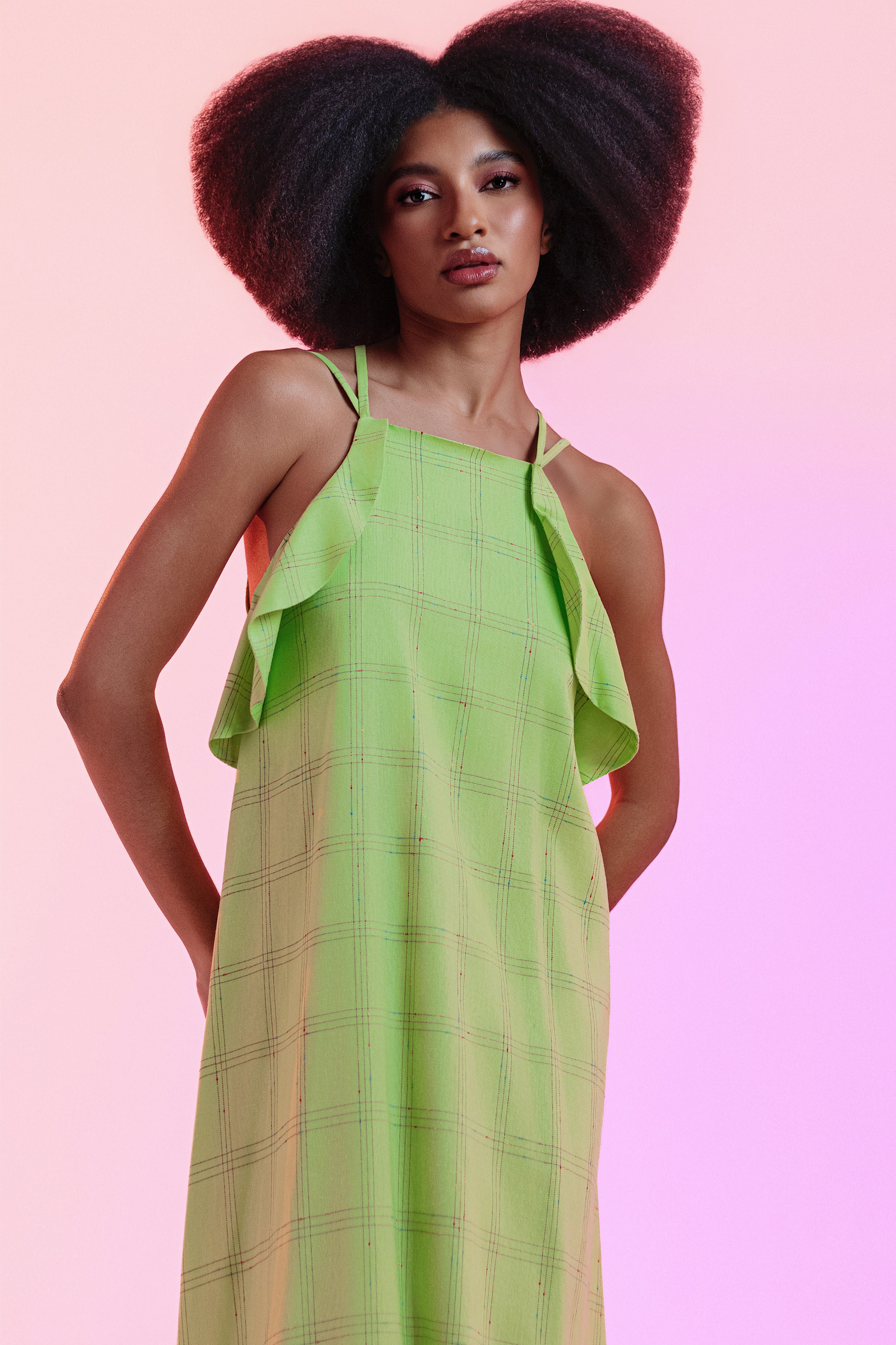 Vestido Isabel Verde Linho