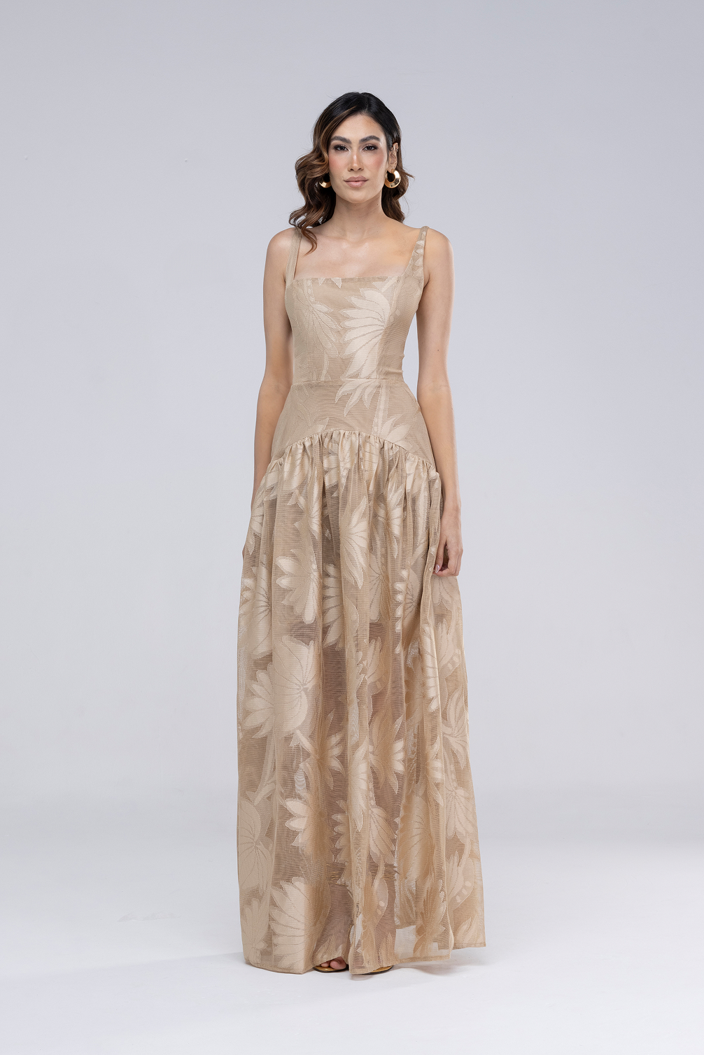Vestido Lara Bege
