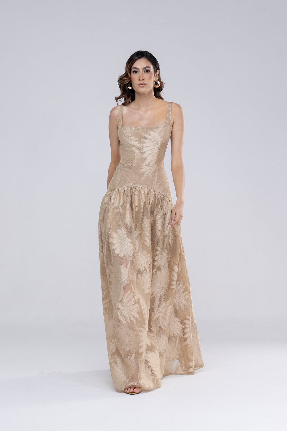 Vestido Lara Bege