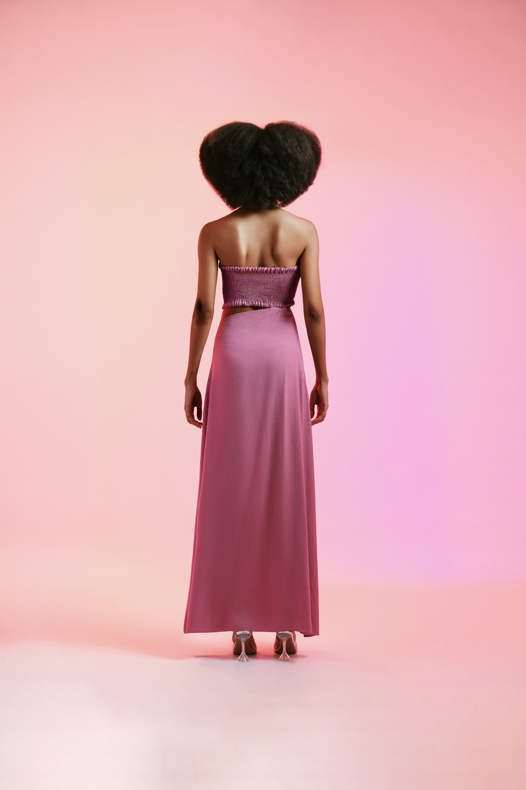 Vestido Lola Rosa Crepe