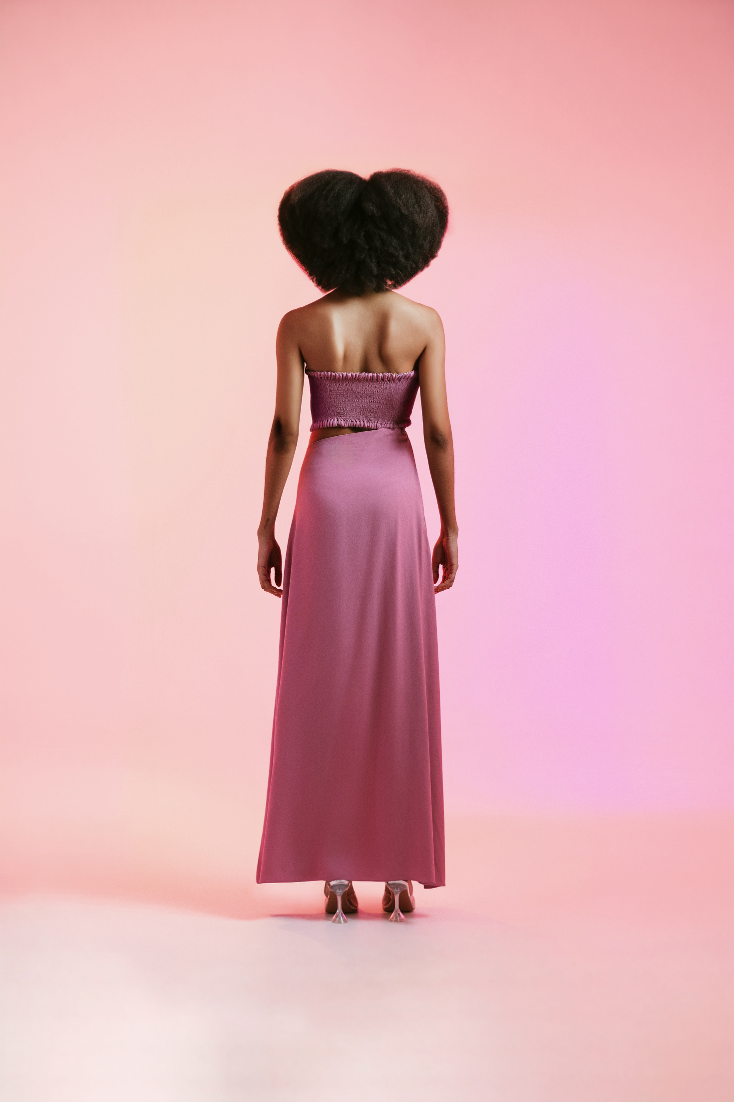 Vestido Lola Rosa Crepe