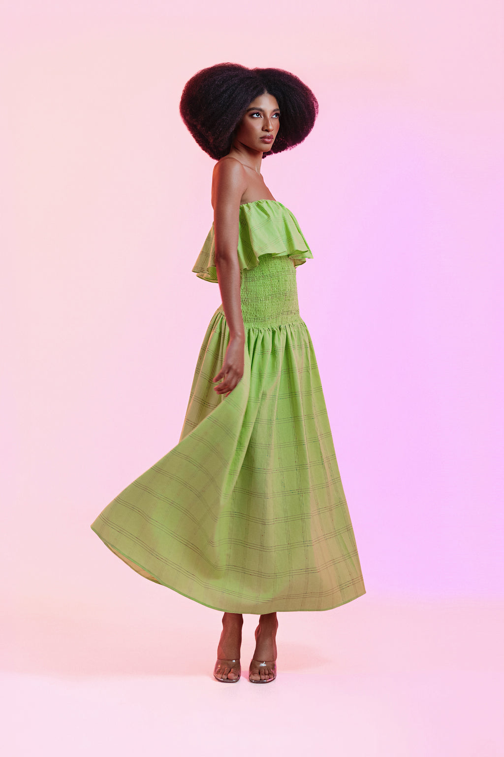 Vestido Ruth Verde Linho