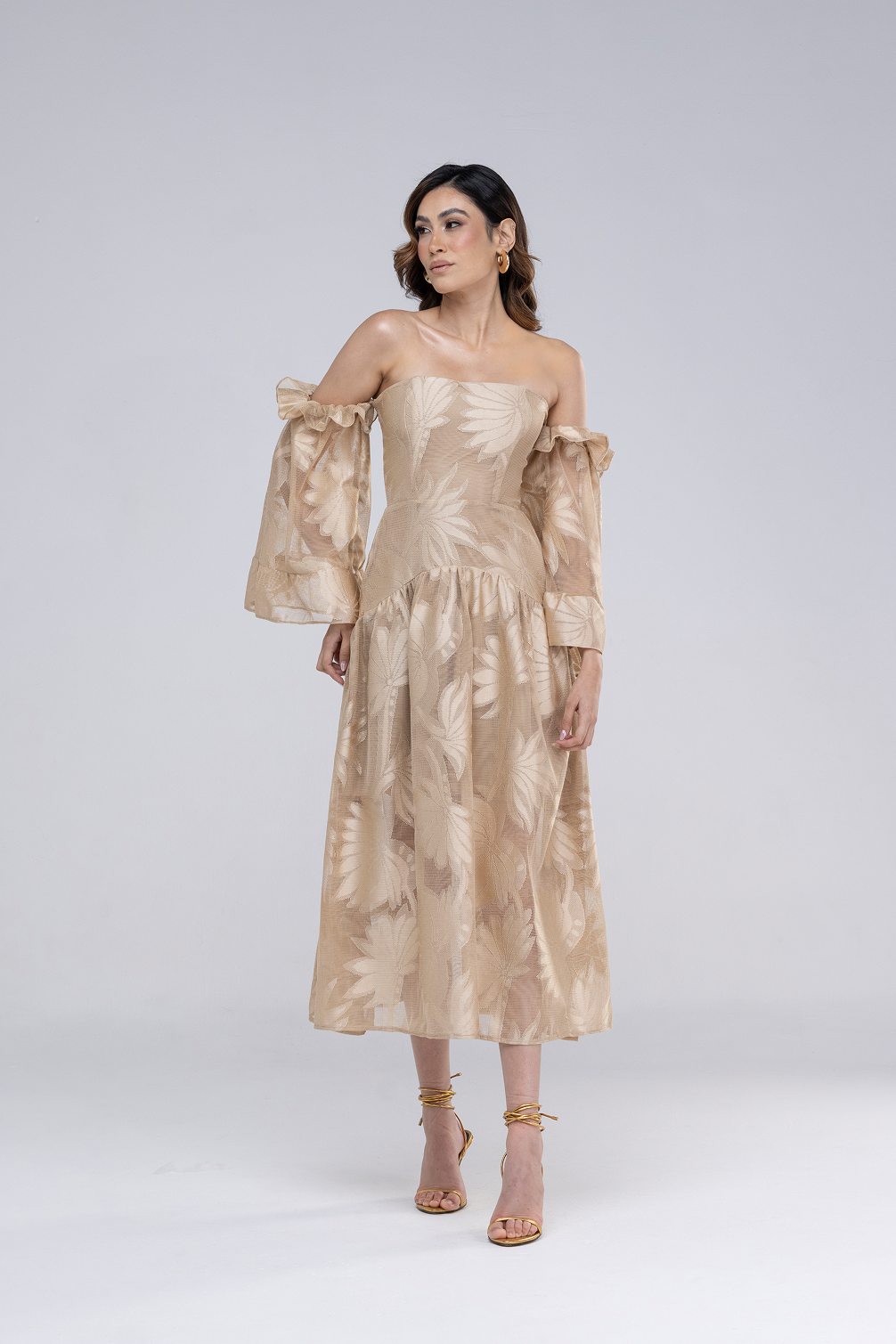 Vestido Sasha Bege