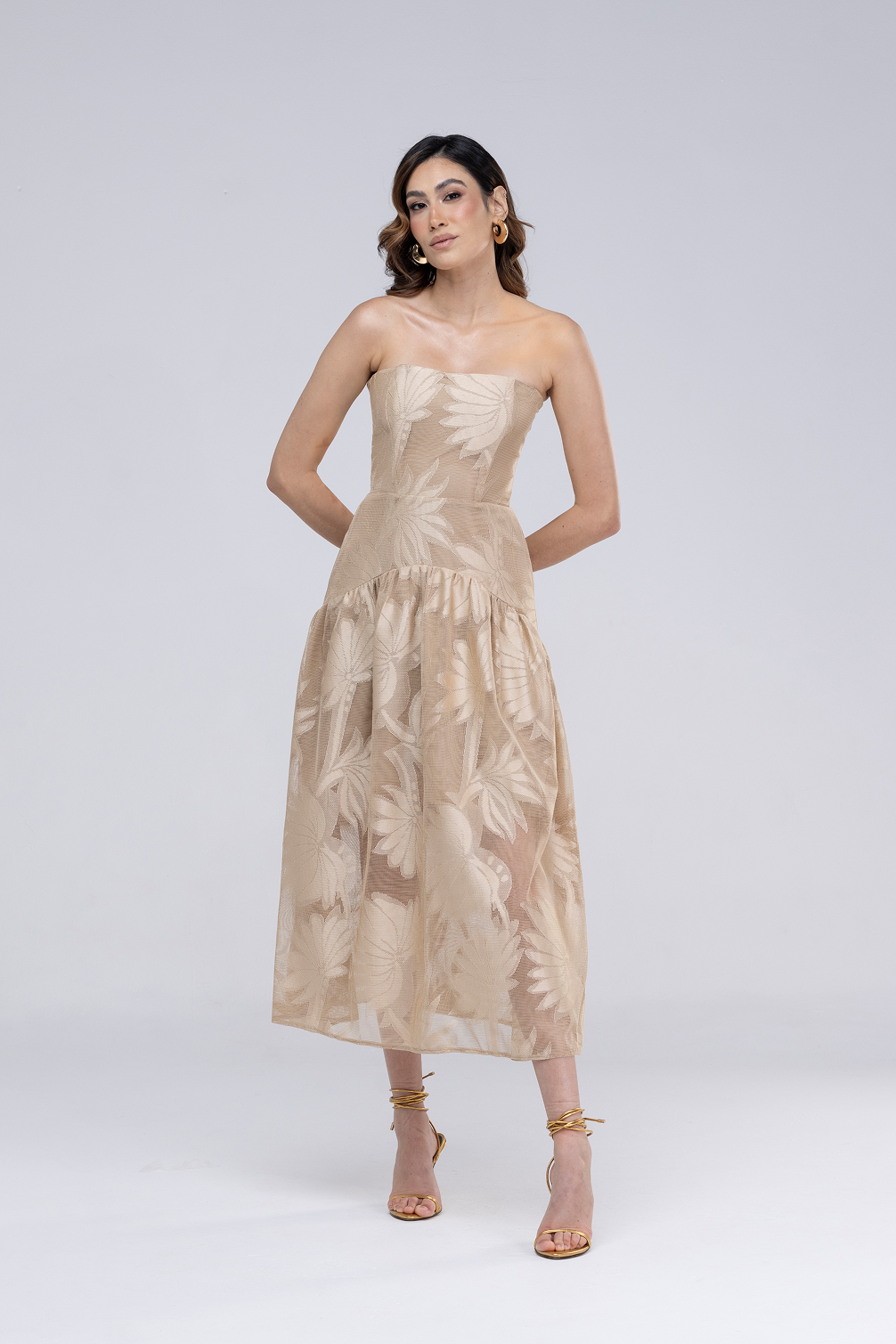 Vestido Sasha Bege