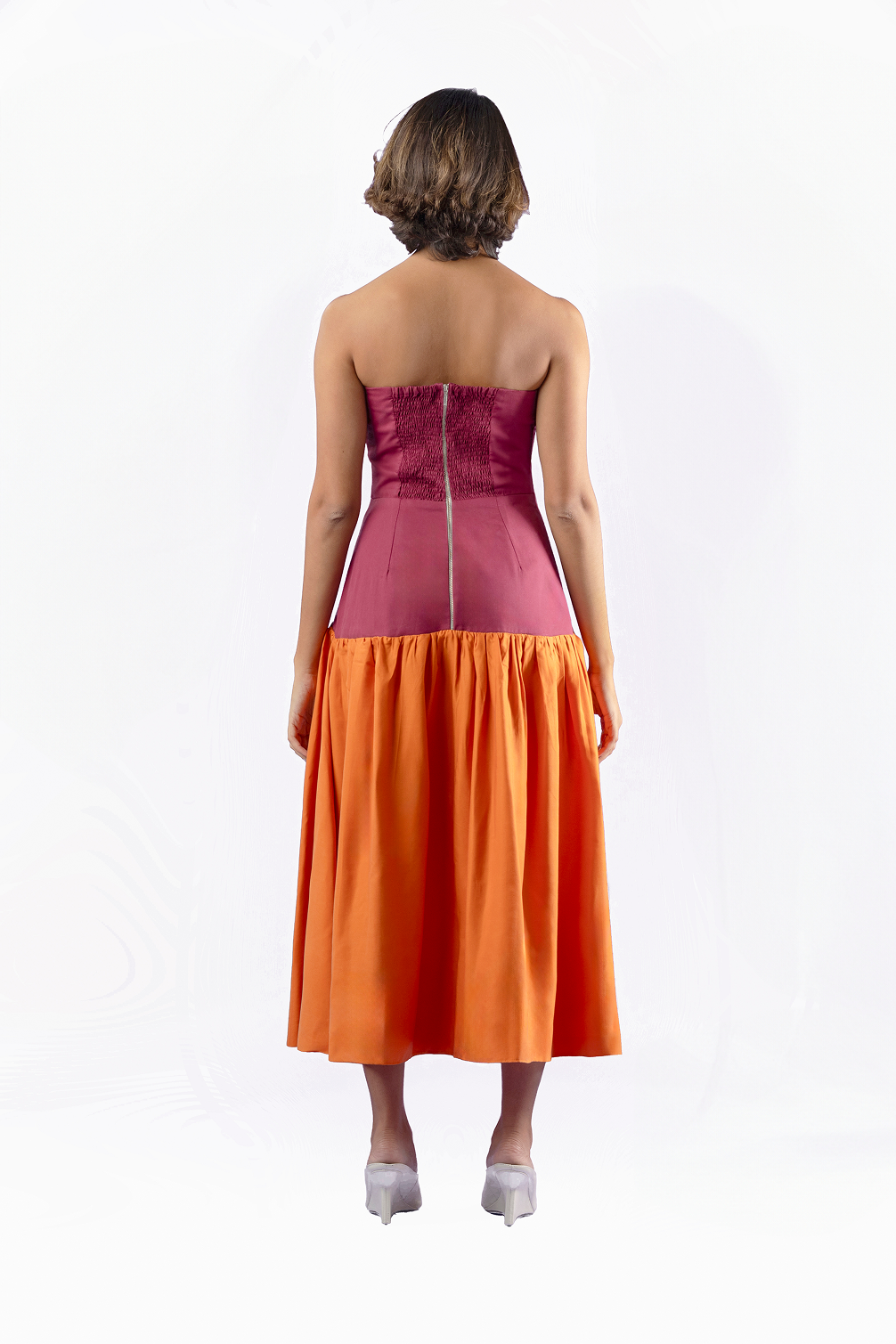 Vestido Sasha Midi Bicolor