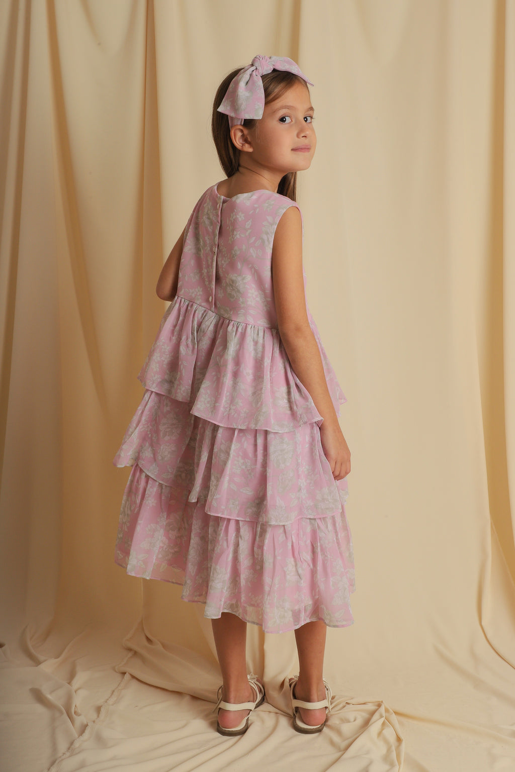 Vestido Violeta Estampado