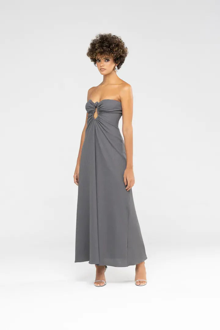 Vestido Asha Cinza