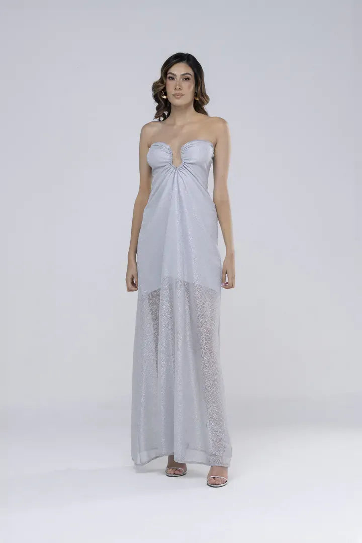 Vestido Asha Prata