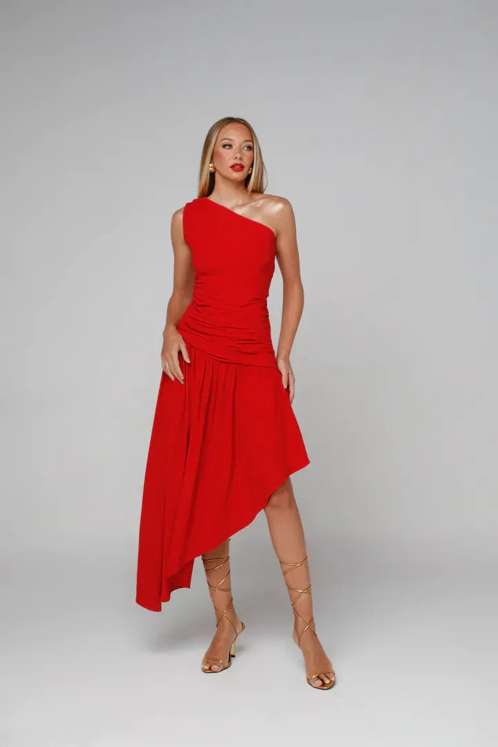 Vestido Sabrina vermelho