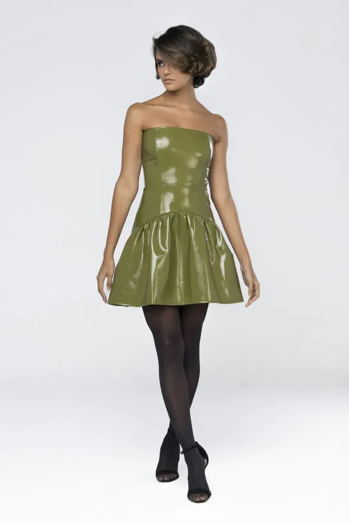 Vestido sasha mini couro