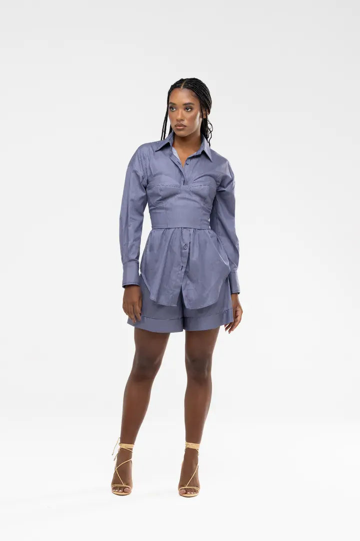 Short Lais Risca de Giz