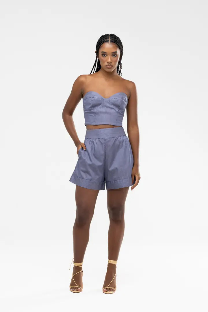Short Lais Risca de Giz