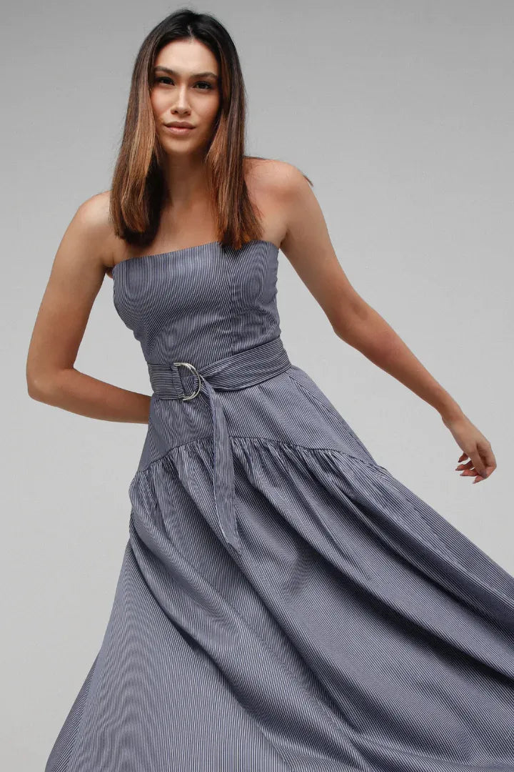 Vestido sasha risca de giz