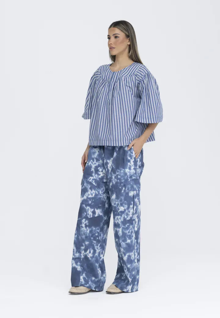 Blusa Amélia listra azul