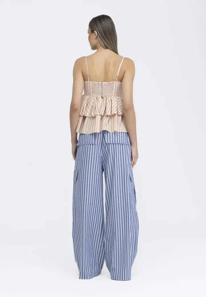 Calça Mara Listra azul